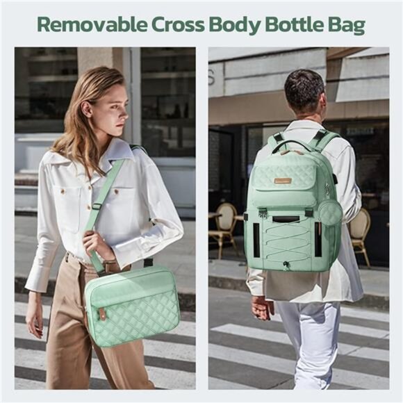 Diaper Bag Backpack,29L-45L Expandable Large Baby Bag for 2 Kids/Twins Nappy Bag